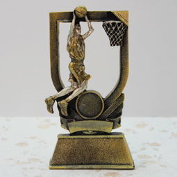 金色籃球灌籃獎(jiǎng)杯 博娜工藝的運(yùn)動(dòng)樹脂藝術(shù)，點(diǎn)亮義烏商貿(mào)城
